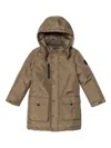 Guess Logo-appliqué Jacket In Neutrals