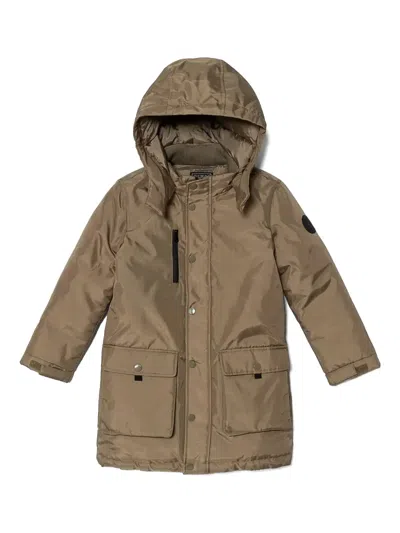 Guess Kids' Logo-appliqué Jacket In Neutrals