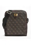 Guess Logo Bag In Marrone