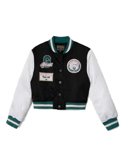 Guess Kids' Junior Girls Black Bomber Jacket