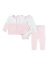 Guess Baby Girls Tracksuit Set In Neutral