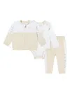Guess Logo-detail Tracksuit (set Of Three) In Neutral
