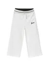 Guess Logo Drawstring Track Pants In White