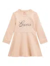 Guess Logo-embellished Dress In Pink
