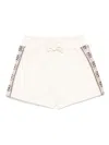 Guess Logo-embellished Shorts In Neutrals