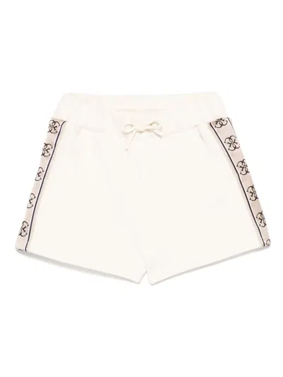 Guess Kids' Logo-embellished Shorts In Neutrals