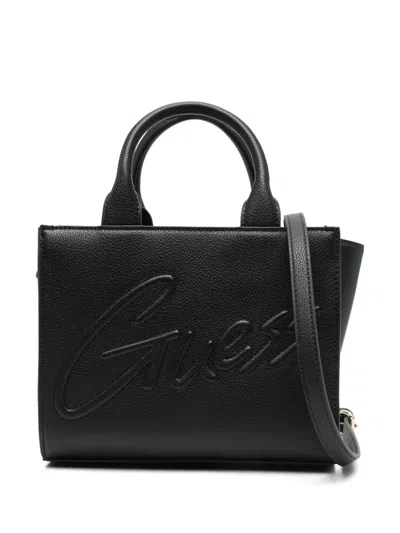 Guess Kids' Logo-embossed Bag In Black