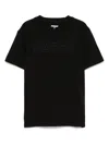Guess Logo-embroidered T-shirt In Blue