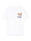 Guess Logo-embroidered T-shirt In White