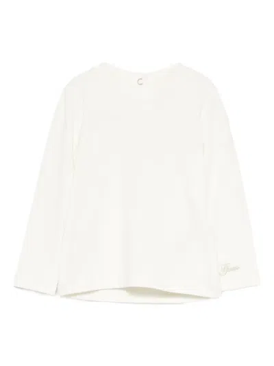 Guess Babies' Logo-embroidered Top In Neutral