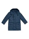 Guess Logo Parka In Blue
