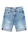 Guess Logo-patch Denim Shorts