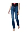 Guess Logo Patch Jeans In Blue