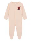 Guess Logo-patch Pajamas In Nude