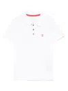 Guess Logo-patch Polo Shirt In White