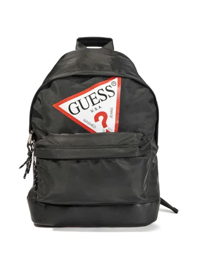 Guess Kids' Logo-print Backpack In Black