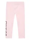 Guess Girls Logo Leggings In Pink