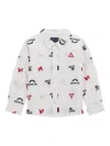 Guess Boys Logo Oxford Shirt In White