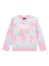 Guess Logo-print Sweatshirt In Pink