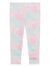 Guess Girls Logo Leggings In Pink