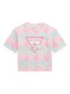 Guess Logo-print Tie-dye Top In Multi