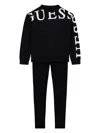 Guess Junior Girls Black Cotton Leggings Set In Black