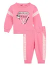 Guess Logo-print Tracksuit In Pink