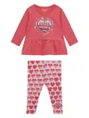 GUESS LOGO-PRINT TROUSERS SET