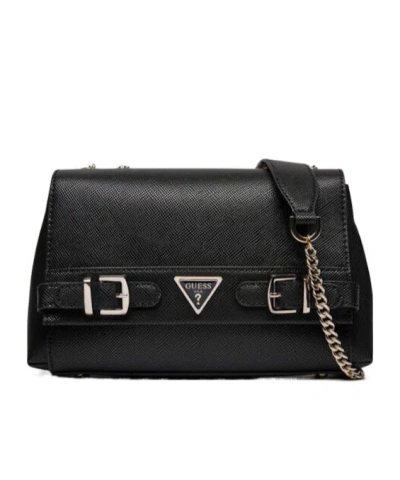 Guess Logo Shoulder Bag In Black