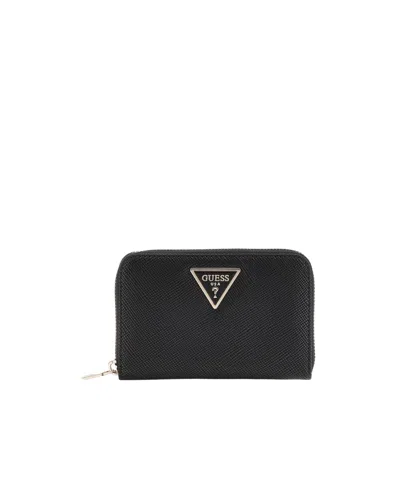Guess Medium Laural Black Zip Around Wallet