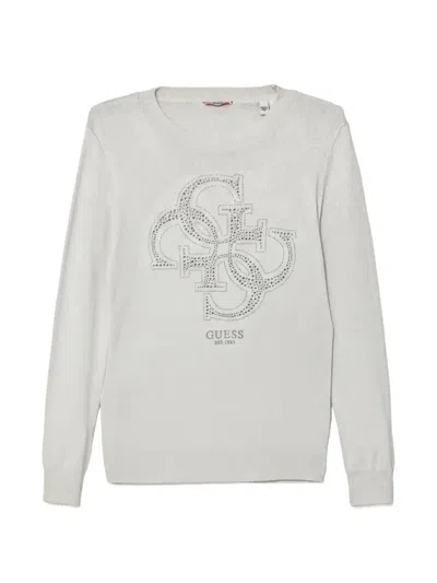 Guess Kids' Logo-embellished Sweatshirt In Gray