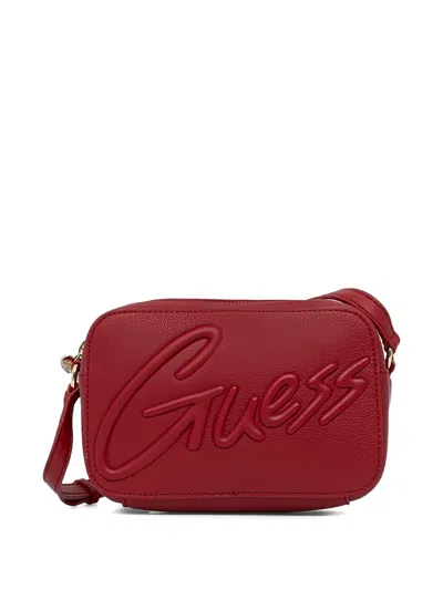 Guess Kids' Logo-embossed Crossbody Bag In Brown