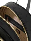 Guess Logo-embossed Polyurethane Backpack In Black