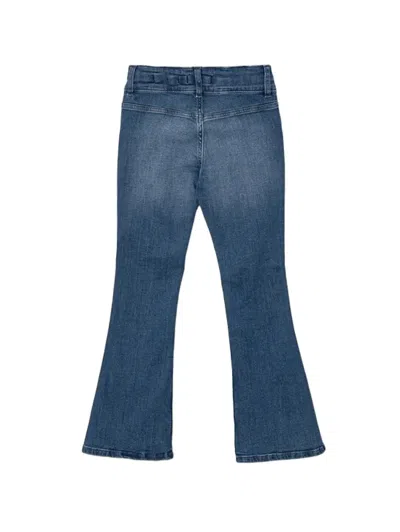 Guess Kids' Logo-embroidered Jeans In Blue