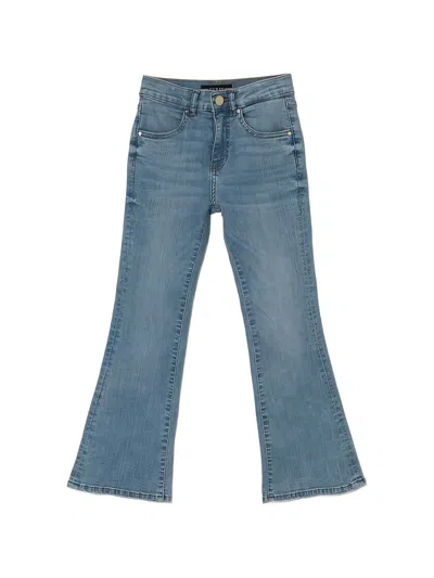 Guess Kids' Logo-plaque Jeans In Blue