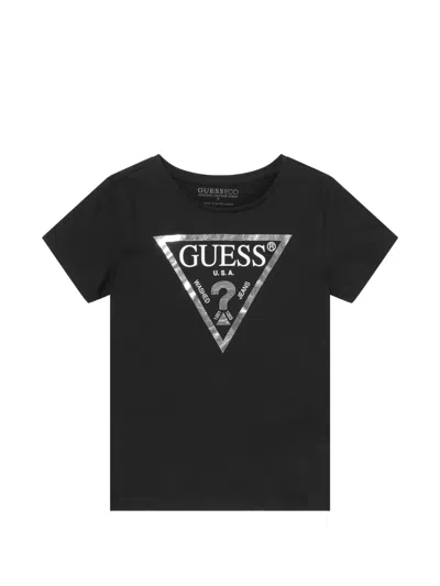 Guess Logo-print T-shirt In Black
