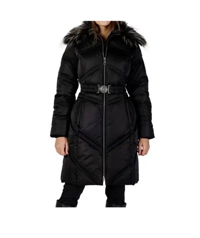 Guess Long Down Jacket In Black