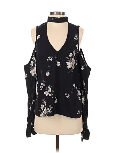 Pre-owned Guess Long Sleeve Blouse In Black