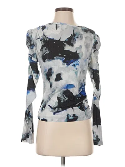 Pre-owned Guess Long Sleeve Blouse In Gray