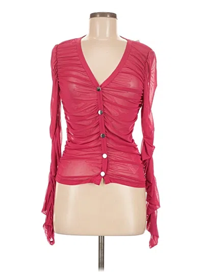 Guess Long Sleeve Blouse In Red