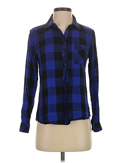 Pre-owned Guess Long Sleeve Button Down Shirt In Blue