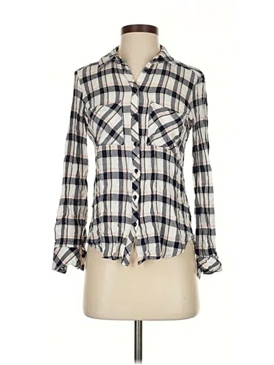 Pre-owned Guess Long Sleeve Button Down Shirt In Ivory