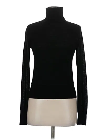 Pre-owned Guess Long Sleeve Top Black Turtleneck Tops