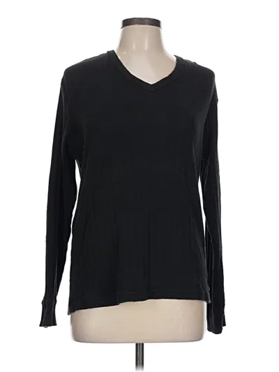 Pre-owned Guess Long Sleeve T-shirt In Black