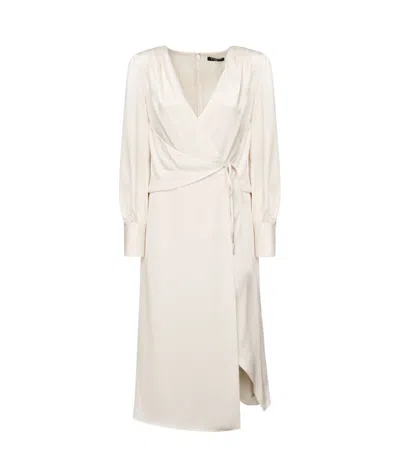 Guess Long-sleeved Dress In White