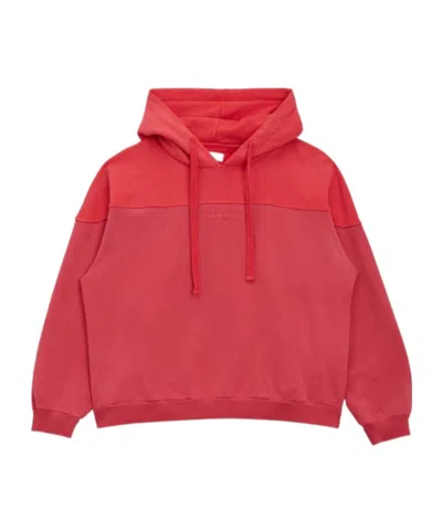 Guess Long-sleeved Hoodie In Red