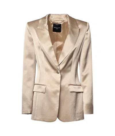 Guess Long-sleeved Suit Coat In Nude