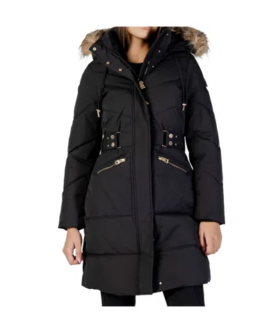 Guess Long-sleeved Down Jacket In Black