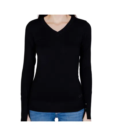 Guess Long-sleeved Pullover In Black