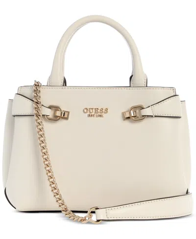Guess Lorelei Mini Satchel Bag In Bone